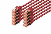 Võrgukaabel Digitus DK-1644-010-R-10, Cat6, S/FTP, 1 m, punane