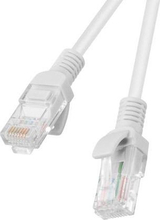 Võrgukaabel Lanberg PCU5-20CC-0200-S, Cat5e, U/UTP, 2 m, valge, 10 tk