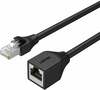 Võrgukaabel Unitek C1896BK-0.5M, Cat6, S/UTP, 0.5 m, must