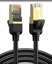 Võrgukaabel Ugreen NW107, Cat7, F/FTP, 1.5 m, must