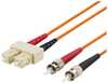 Optiline kaabel Deltaco FB-45, OM1, SC-ST, duplex, UPC, 62.5/125, 5 m, oranž