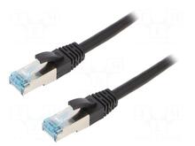Võrgukaabel Logilink CQ6105S, Cat6A S/FTP, 15 m, must
