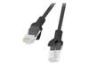 Võrgukaabel Lanberg PCU6-10CC-0025-BK, Cat6, UTP, 0.25 m, must