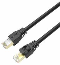 Võrgukaabel Unitek C1812EBK, Cat7 SSTP, RJ45 Male/Male, 5 m, must