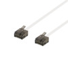 Võrgukaabel Deltaco U/UTP Cat6a UUTP-2058, 3 m, 1 mm, 500 MHz, valge