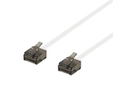 Võrgukaabel Deltaco U/UTP Cat6a UUTP-2058, 3 m, 1 mm, 500 MHz, valge