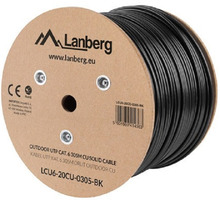Võrgukaabel Lanberg LCF6-21CU-0305-BK, Cat6, F/UTP, 305 m, must