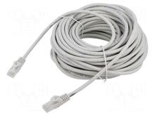 Võrgukaabel Gembird PP6U-CU-20M, Cat6, UTP, 20 m, hall