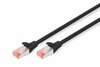 Võrgukaabel Digitus DK-1644-070/BL, Cat6, S/FTP, 7 m, must