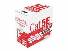 Võrgukaabel Q-LANTEC KIU5OUTS305Q, Cat5e, U/UTP, 305 m, must