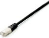 Võrgukaablite komplekt Equip Cat6A S/FTP, 2 m, must, 10 tk