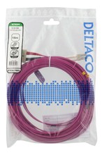 Optiline kaabel Deltaco LCSC-715, OM4, LC-SC, duplex, multimode, 50/125, 15 m
