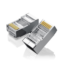 RJ45 pistikud Ugreen NW111, 8P8C, Cat6, UTP, 10 tk, hõbedased