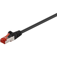 Võrgukaabel Goobay CAT6 S/FTP, 1 m, must