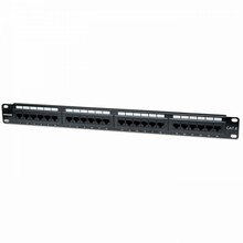 Lülituspaneel Intellinet 520959, Cat6, UTP, 24-Port, 1U, must