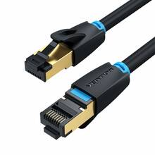 Võrgukaabel Vention IKABF, Cat8, S/FTP, 1 m, must