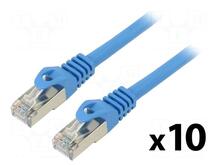 Võrgukaabel Lanberg PCF6-20CC-0050-B, Cat6, U/UTP, 0.5 m, sinine