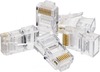 RJ45 pistik A-Lan WT001OP, Cat5e, 100 tk, läbipaistev