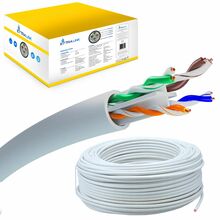 Võrgukaabel Extralink, CAT6, U/UTP, 100 m, hall