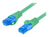 Võrgukaabel Lanberg PCF6A-10CC-0050-G, Cat6A, S/FTP, 0,5 m, roheline