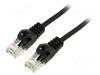 Võrgukaabel Lanberg PCU6-10CC-1500-BK, Cat6, UTP, 15 m, must