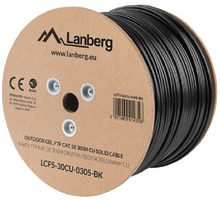 Võrgukaabel Lanberg LCF5-30CU-0305-BK, Cat5e, F/UTP, 305 m, must