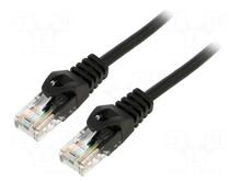 Võrgukaabel Lanberg PCU6-10CC-1500-BK, Cat6, UTP, 15 m, must