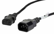 Toitekaabel Lanberg CA-C13E-11CC-0018-BK, IEC 320 C13-C14, 1.8 m, must