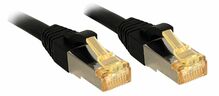 Võrgukaabel Lindy RJ-45 Cat7 S/FTP LSZH, 0.3 m, must