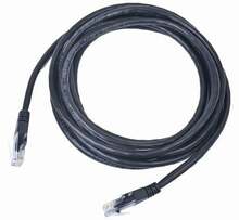 Võrgukaabel Gembird PP12-1M/BK, Cat5e, UTP, 1 m, must