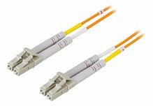 Optiline kaabel Deltaco LCLC-20M, OM1, LC-LC duplex, UPC, 62,5/125, 20 m, oranž