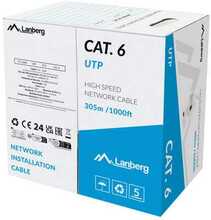 Võrgukaabel Lanberg LCU6-15CC-0305-S, Cat6, tahke, CCA, 305 m, hall