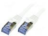 Võrgukaabel Logilink CQ3081S, Cat6A, S/FTP, 7.5 m, valge