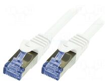 Võrgukaabel Logilink CQ3081S, Cat6A, S/FTP, 7.5 m, valge