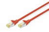 Võrgukaabel Digitus DK-1644-A-010/R, Cat6a, S/FTP, 1 m, punane