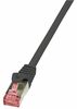 Võrgukaabel Logilink CQ2033S, Cat6 S/FTP, 1 m, must