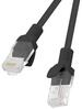 Võrgukaabel Lanberg PCU5-10CC-0050-BK, Cat5e, UTP, 0,5 m, must