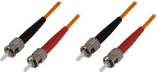 Optiline kaabel Deltaco FB-31-5, OM1, ST-ST, duplex, 62,5/125, 1,5 m, oranž
