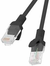 Võrgukaabel Lanberg PCU5-20CC-0050-BK, Cat5e, U/UTP, 0,5 m, must