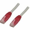 Võrgukaabel Deltaco TP-62X, Cat6 U/UTP, 2 m, hall/punane