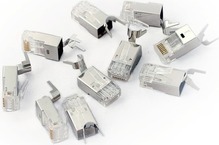 RJ45 pistik Gembird Digitus X-ML-6F-OD-IMP, Cat6A, varjestatud, AWG 22-24, 100 tk, hall