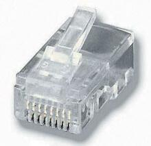RJ45 moodulpistik Equip 121151, 8P8C, 100 tk, läbipaistev
