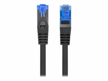 Võrgukaabel Lanberg PCF6A-10CC-0150-BK, Cat6A, S/FTP, LSZH, CCA, 1.5 m, must