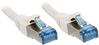 Võrgukaabel Lindy Cat6A S/FTP PIMF LSZH, RJ45, 3 m, valge