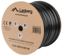 Võrgukaabel Lanberg LCU5-21CU-0305-BK, Cat5e, UTP, 305 m, must