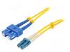 Optiline kaabel Qoltec 54031 SC/UPC-LC/UPC, Singlemode 9/125 G652D, 1 m, kollane