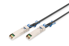 DAC kaabel Digitus DN-81243, SFP28, 25G, 3 m, must/hõbe