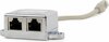 Adapter Gembird NCA-SP-02, LAN jagaja, FTP, 2x RJ45, 0.15 m, must