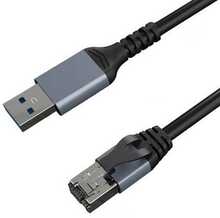 Võrgukaabel Extra Digital CA914982, Cat6 UTP, USB3.0 Type-A - RJ45, 2 m, hall