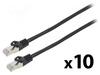 Võrgukaabel Lanberg PCF6-20CC-0025-BK, Cat6, 0,25 m, must